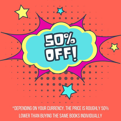 50% off! 
*depending on your currency, the price is roughly 50% lower than buying the same books individually