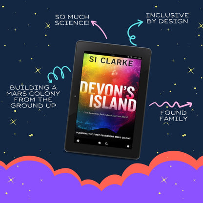 So much science. Building a Mars colony from the ground up. Inclusive by design. Found family. Devon’s Island by Si Clarke